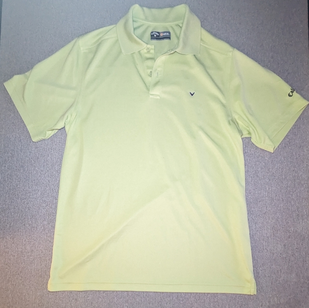 CALLOWAY GOLF POLO LIGHT GREEN MENS MED SHORT SLEEVE OPTI-DRI